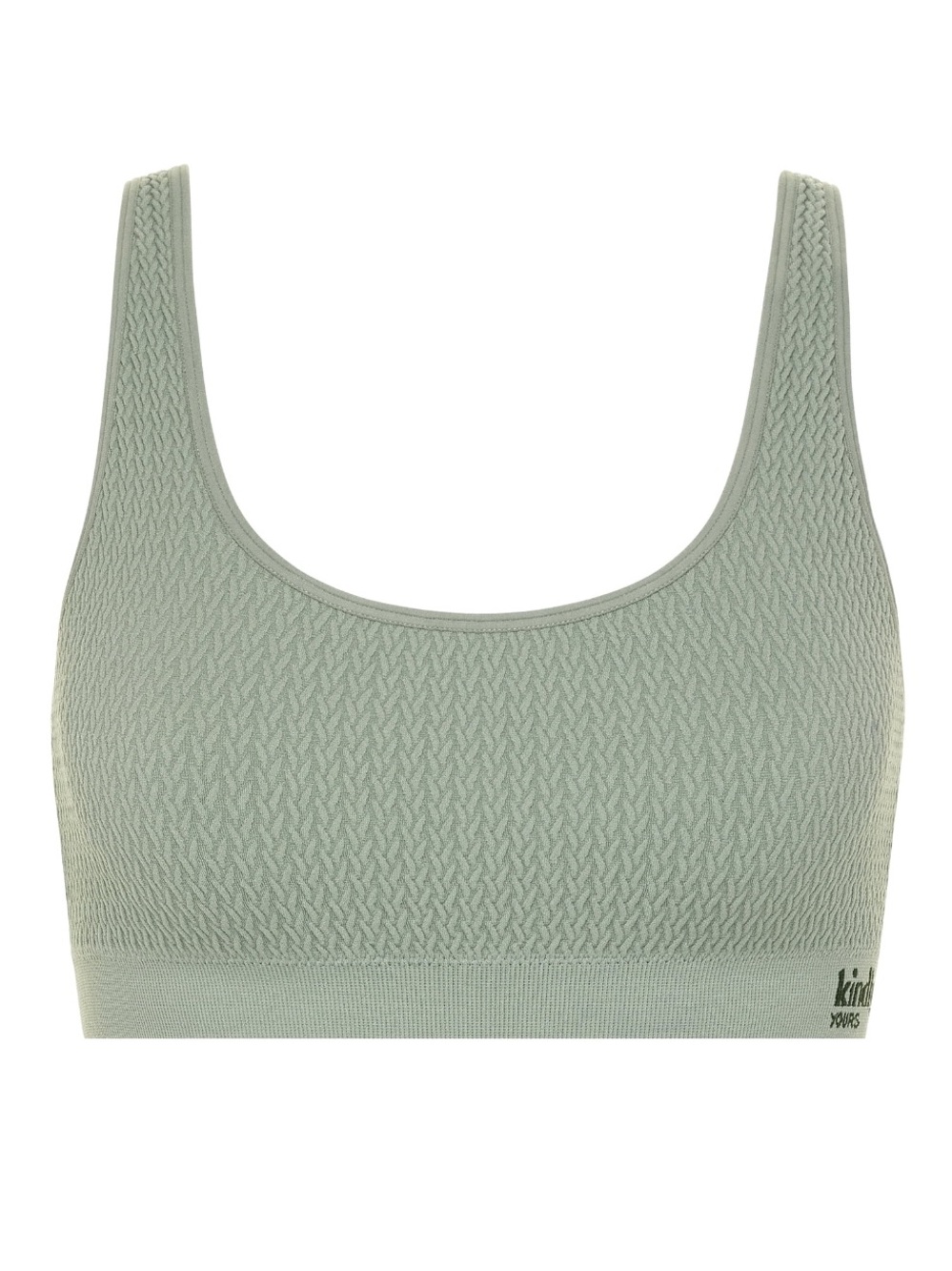 Kindly Yours Women’s Wire-Free Seamless Knit-Texture Bralette, Size Small